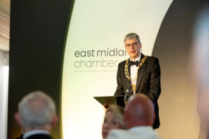 Picture of East Midlands Chamber President Stuart Dawkins at Annual Dinner 2024