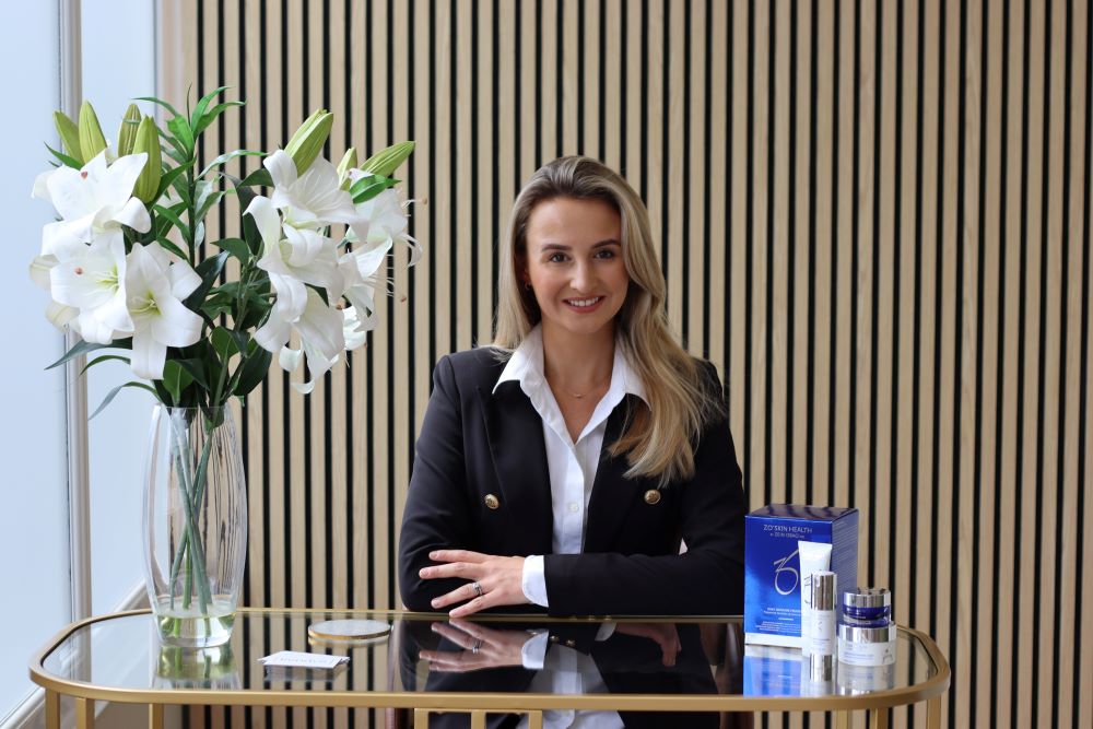 women at a desk